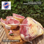 Beef BLADE Australia RALPHS frozen sampil kecil daging rendang PORTIONED CUTS 1.5" 4cm (price/pc 1kg)